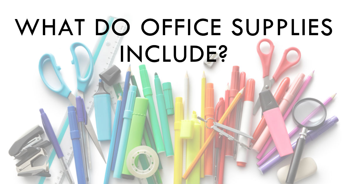 What do office supplies include?